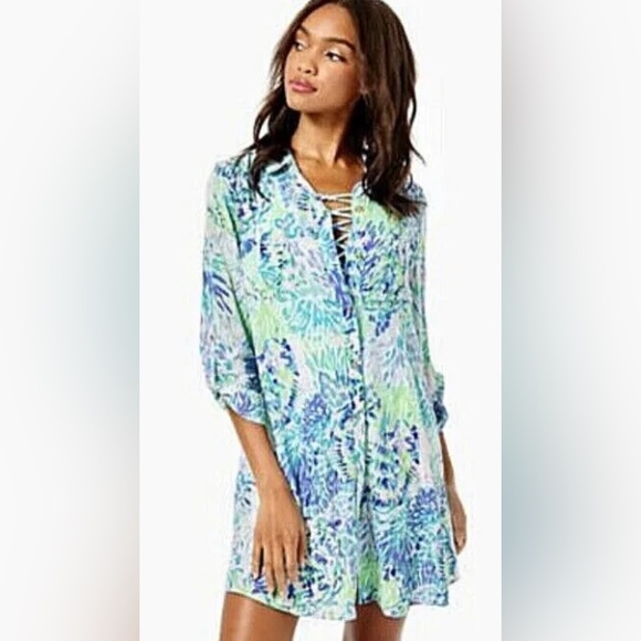 Lilly Pulitzer Natalie Beach/Pool Coverup Size XS - Picture 1 of 5